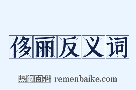 侈丽反义词是什么意思的图片